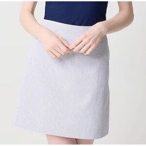 J. Crew NEW Women’s Seersucker A-Line Skirt Sz 2